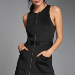 Abercrombie & Fitch | Full Zip Sleeveless Black Dress - Size Medium - NWT